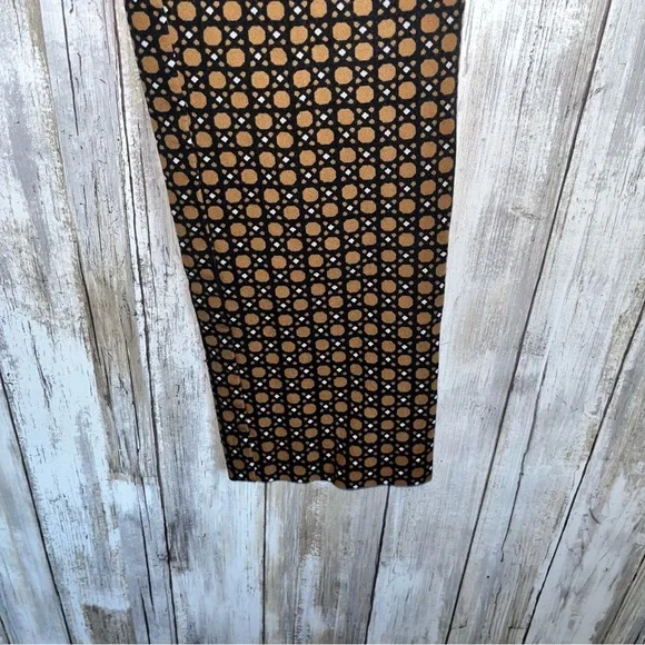 Anthropologie The Essential Slim In Brown Motif Pants - Picture 4 of 7